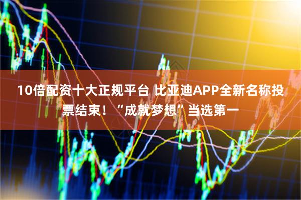 10倍配资十大正规平台 比亚迪APP全新名称投票结束！“成就梦想”当选第一